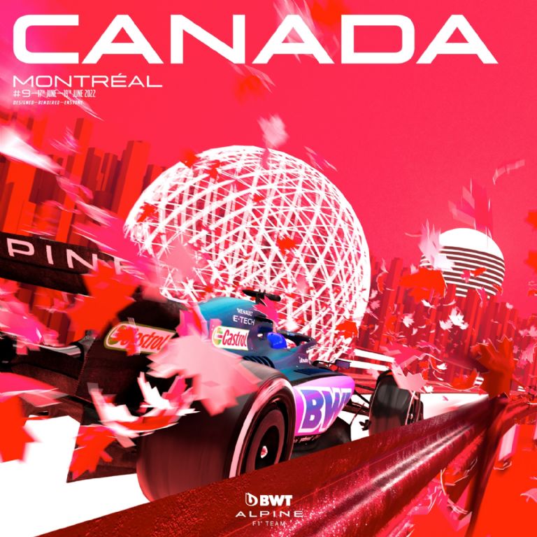 Gran Premio de Canadá, póster Alpine