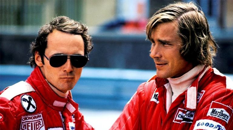 James Hunt y Niki Lauda