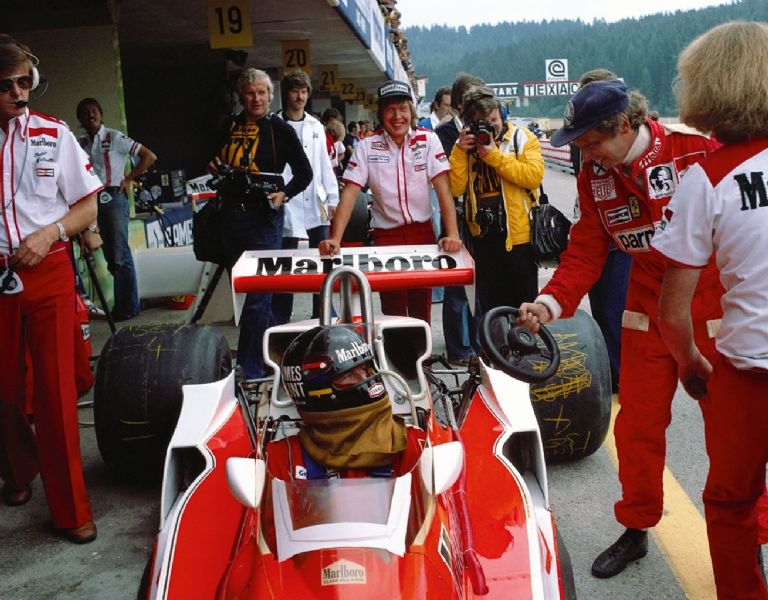 James Hunt y Niki Lauda
