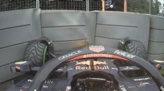 Sergio Pérez choca y queda fuera de la Q2 del GP de Canadá