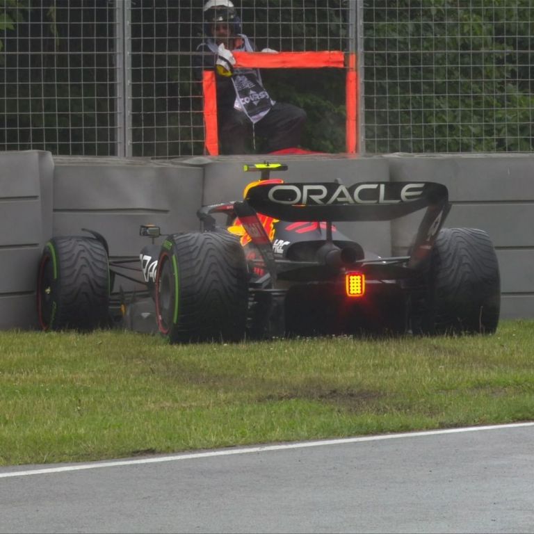 Checo Pérez fuera de la clasificación