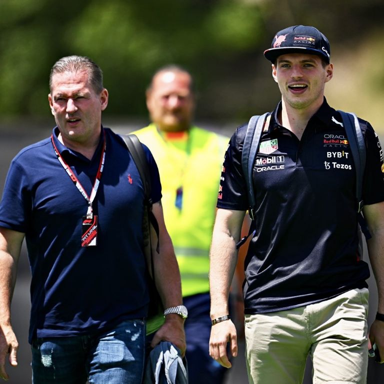 Max Verstappen y su papá Jos