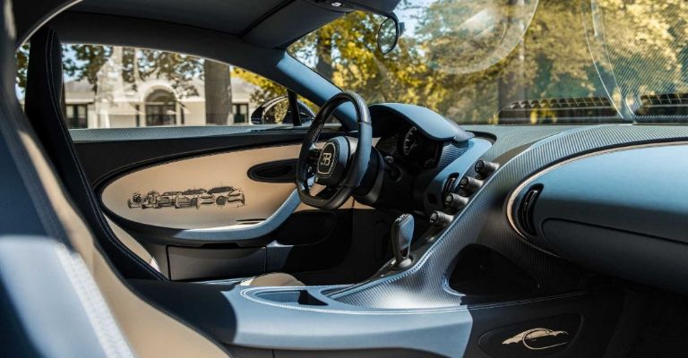 Interior del Bugatti Chiron L’Ébé Edition