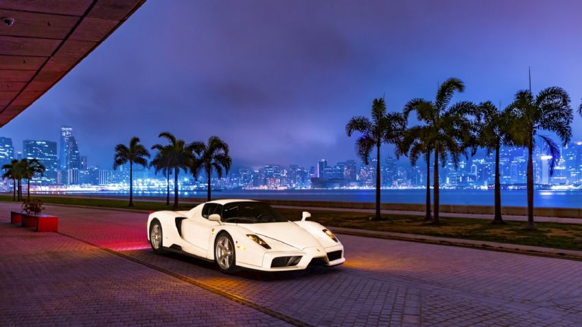 Un raro Ferrari Enzo en color blanco estará en subasta