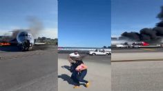 VIDEO: Avión se incendia al aterrizar en Miami; pasajeros salen corriendo