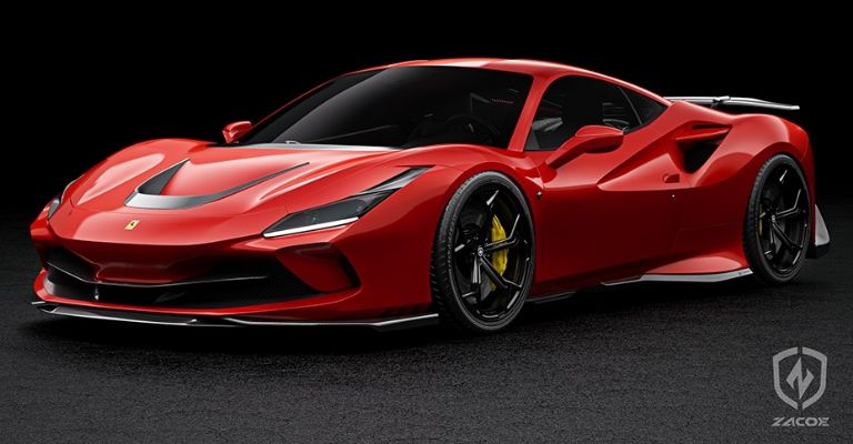 Frente del Ferrari F8 Tributo modificado por Zacoe