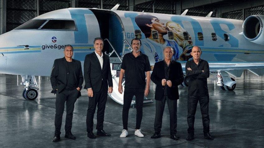 Te presentamos el Tango D10S: el avión que rinde homenaje a Maradona