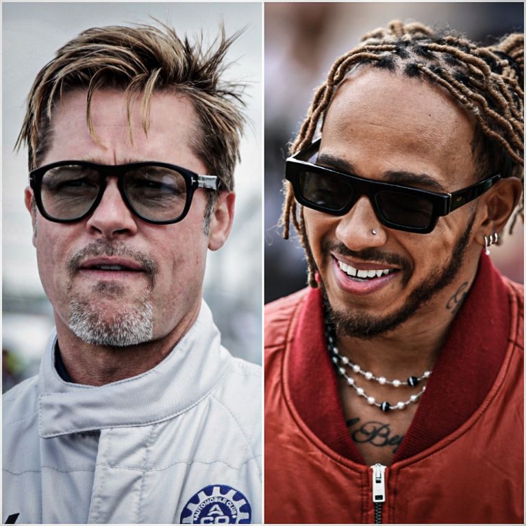 Brad Pitt, Lewis Hamilton
