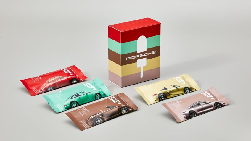 Porsche incursiona en el mundo de los helados inspirándose en sus autos