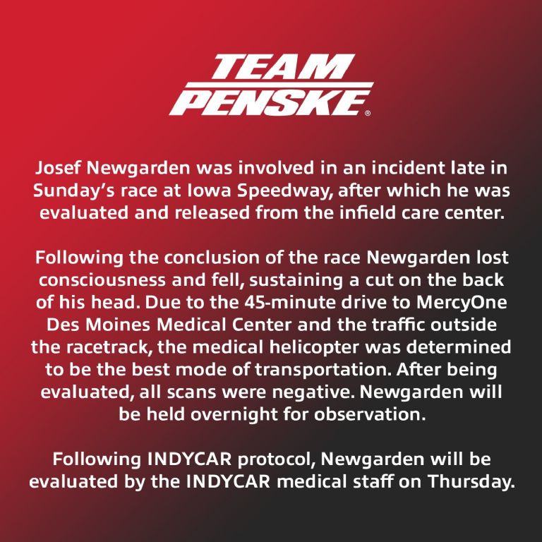 accidente en la IndyCar