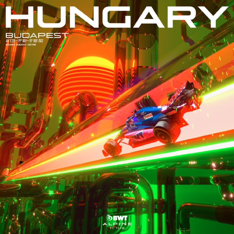 pósters GP Hungría 2022