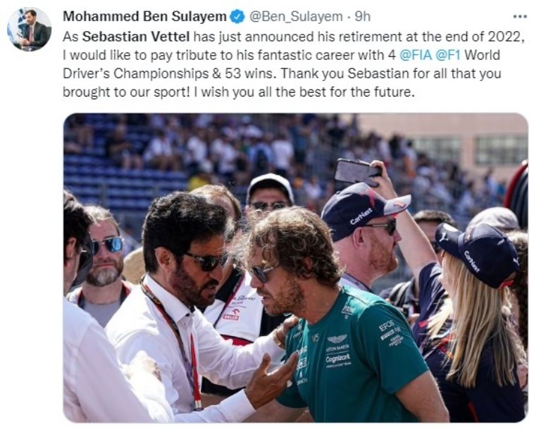 el adiós de Sebastian Vettel