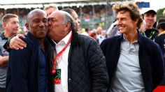 Tom Cruise se une a los festejos del triunfo de Checo Pérez