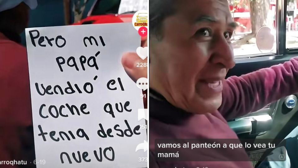 El joven realmente sorprendió a su padre.