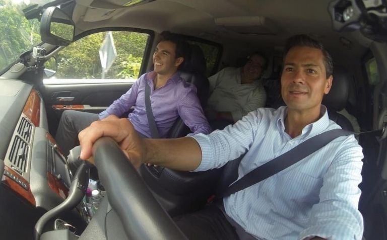 Peña Nieto y Checo Pérez
