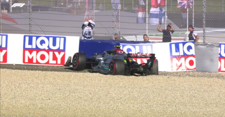 choque de Lewis Hamilton, Gran Premio de Austria