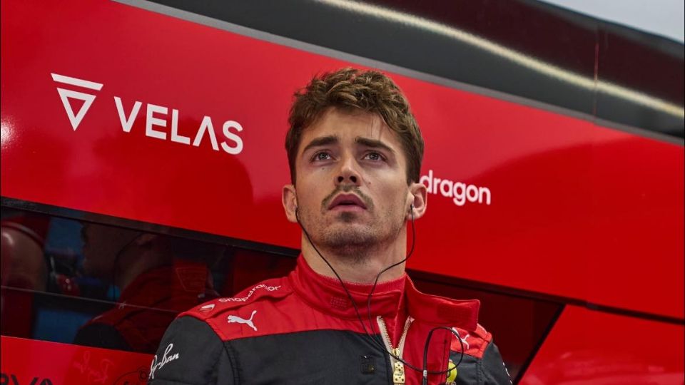 Charles Leclerc en el Gran Premio de Hungría 2022.