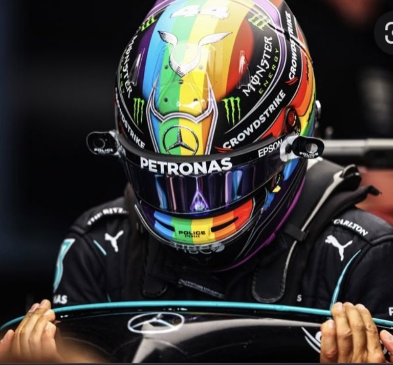 Lewis Hamilton en Abu Dhabi 2021