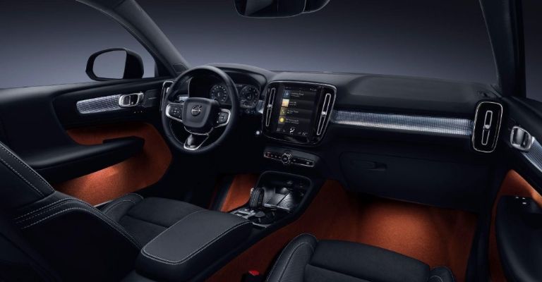 Interior de la Volvo XC40 2022