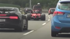 Un monoplaza de Fórmula 2 fue visto en las carreteras de República Checa