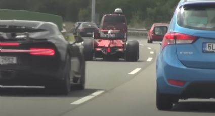 Un monoplaza de Fórmula 2 fue visto en las carreteras de República Checa