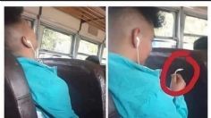 Joven se queda dormido en el transporte público y se hace viral