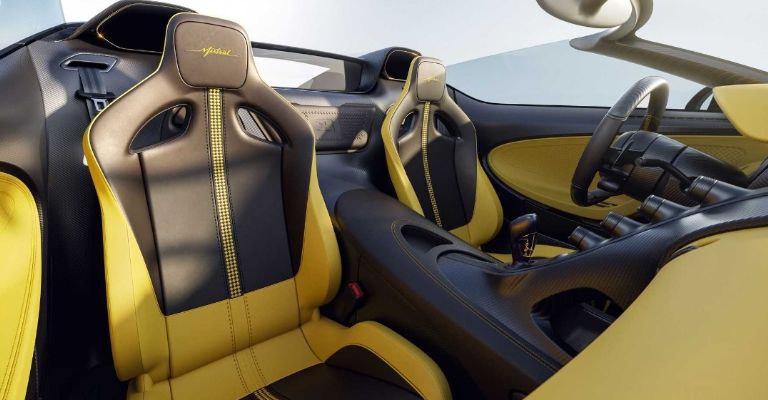 Interior del Bugatti Mistral Roadster