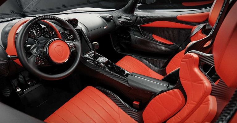 Interior del Koenigsegg CC850