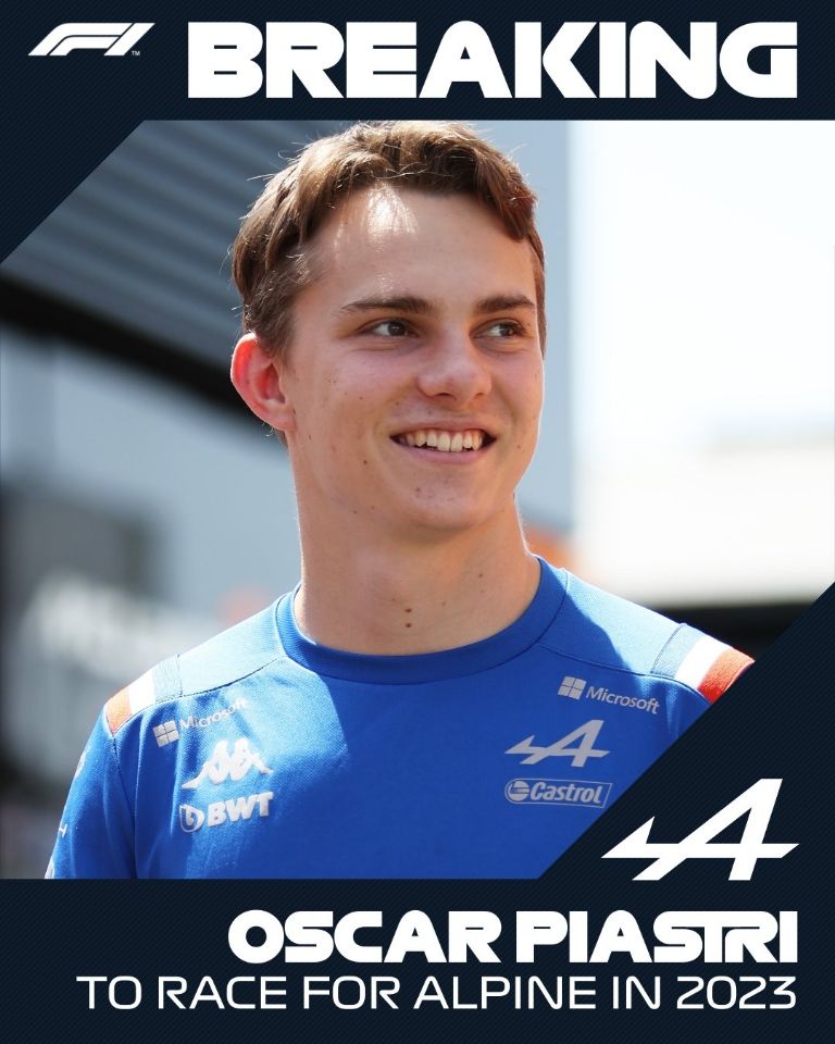Oscar Piastri llegará a la F1