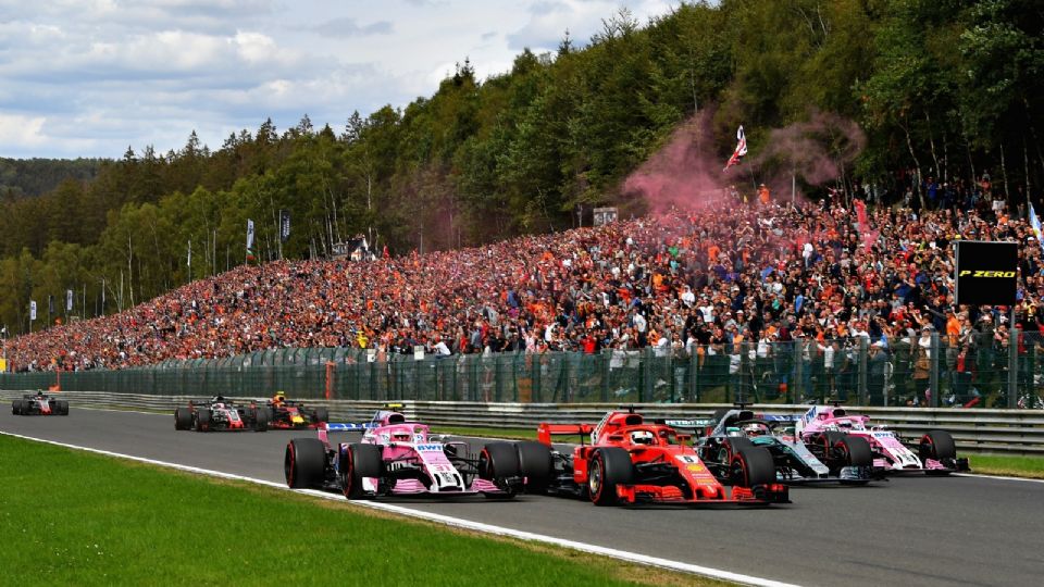 Checo Pérez en el GP de Bélgica 2022.