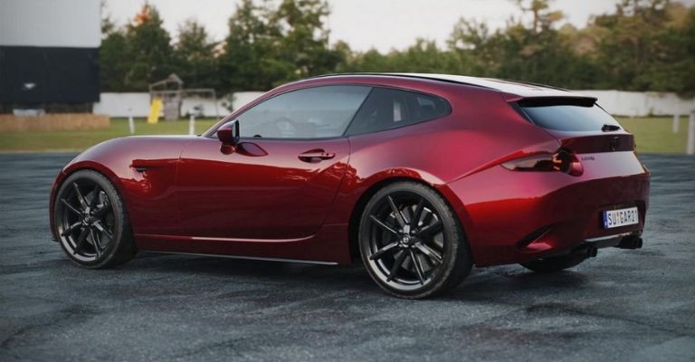 Diseño del Mazda MX-5 con carrocería Shooting Brake