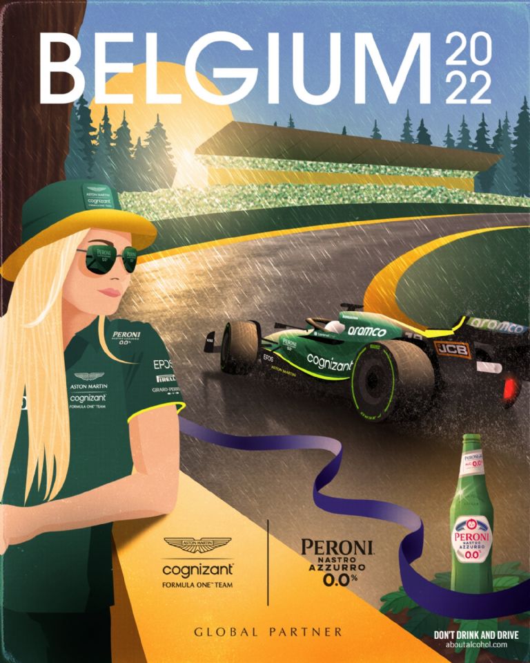 los mejores pósters del GP Bélgica