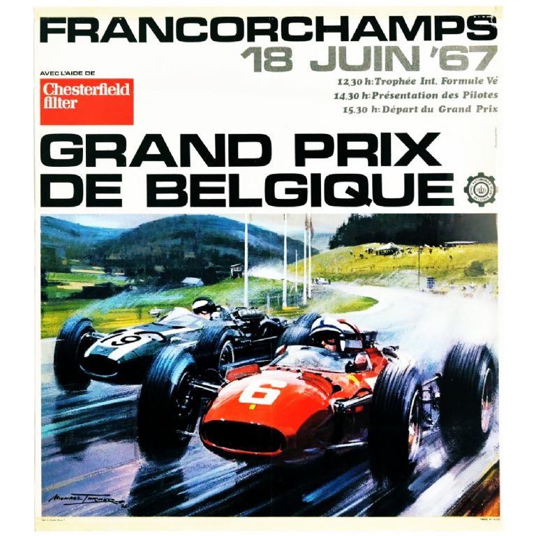 los mejores pósters del GP Bélgica
