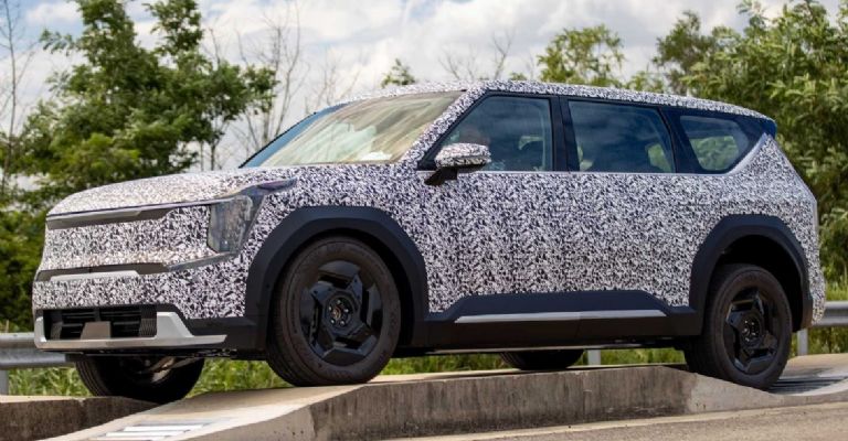 Exterior de la Kia EV9 en prototipo