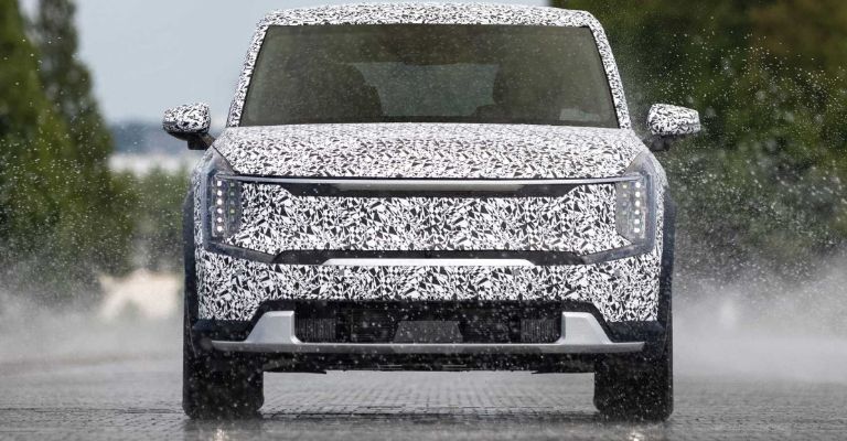 Frente del prototipo del Kia EV9