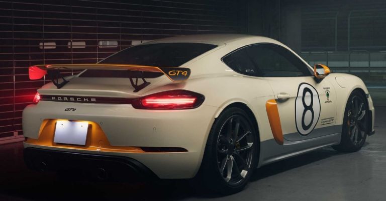 Exterior del Porsche 718 Cayman GT4 Tribute to 906