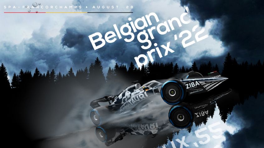 Los pósters definitivos del Gran Premio de Bélgica 2022