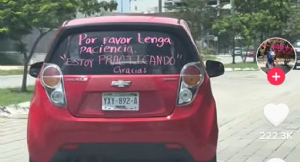 Conductora principiante comparte un mensaje a los automovilistas y se vuelve viral