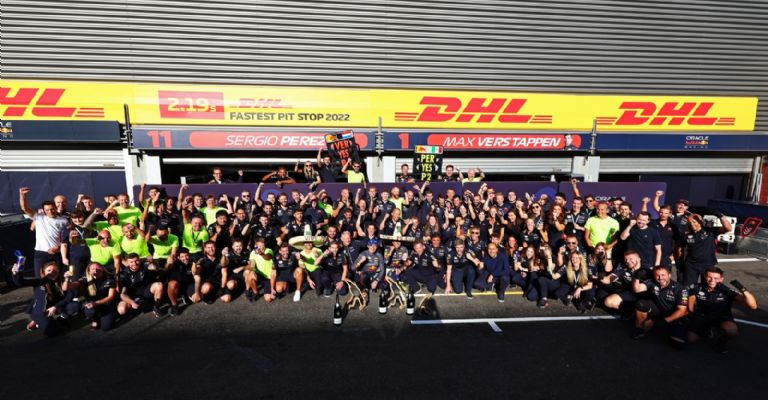 festejos de Red Bull en Bélgica