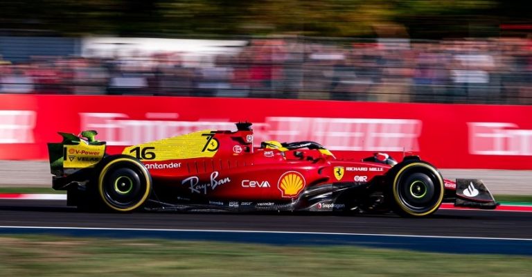Leclerc en el GP de Italia