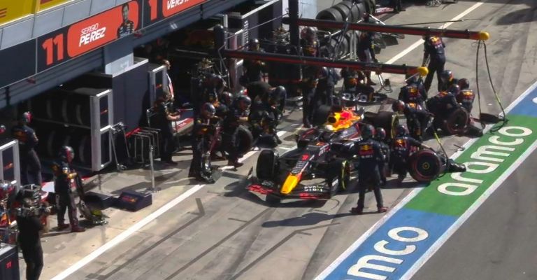 Verstappen en el GP de Italia 2022