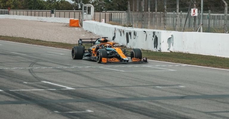 Pato O'Ward y Alex Palou en el test de McLaren