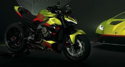 Ducati revela su moto Streetfighter V4 inspirada en el Lamborghini Huracán STO