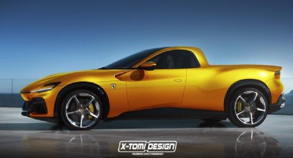 Ferrari Purosangue como pick-up: sí, un diseñador lo plasma en un render muy detallado