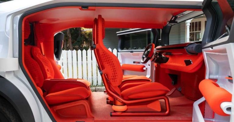Interior de la Citroën Oli EV Concept