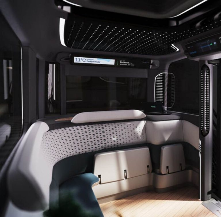 Holon Mover Pininfarina CES 2023 Movilidad sostenible Personas con discapacidad Auto eléctrico Mini autóbus eléctrico Transporte público Mobileye Drive