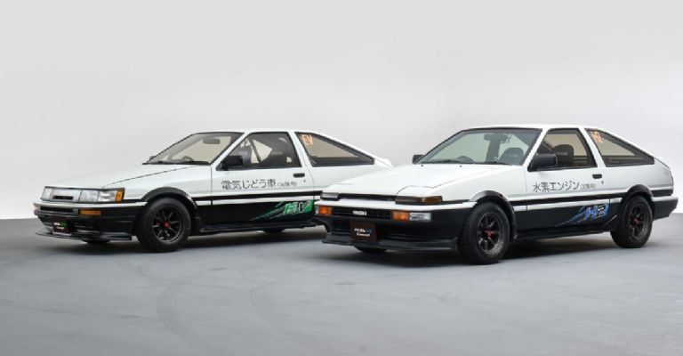 Diseño exterior del Toyota AE86 eléctricos