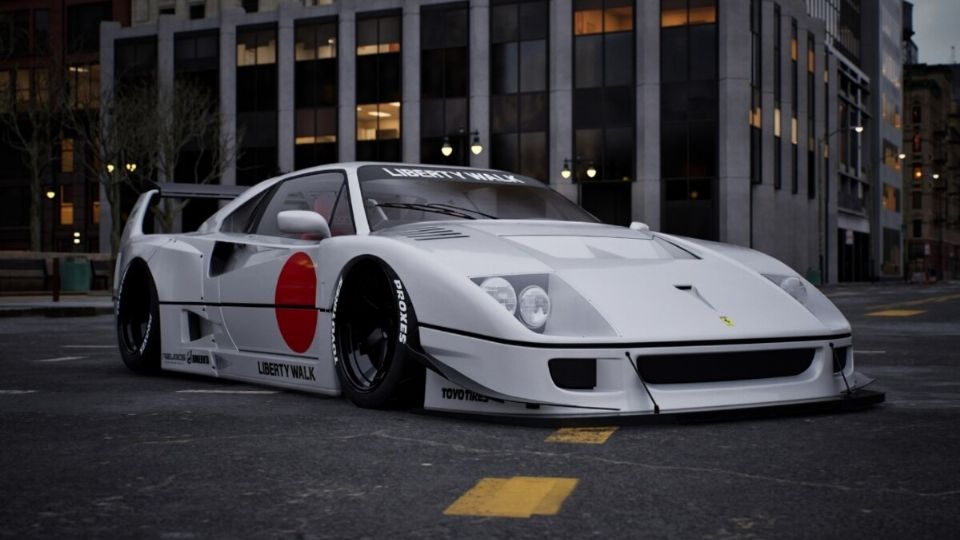 Este es el Ferrari modificado por Liberty Walk