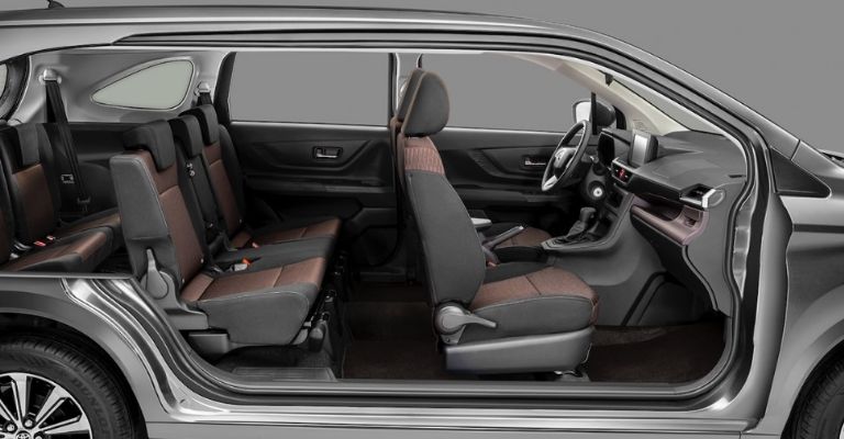 Interior de la Toyota Avanza 2023