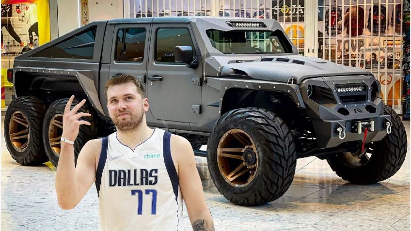 Luka Doncic sorprendió a todos los aficionados de la NBA llegando en su Jeep Gladiator 6x6 Apocalypse Hellfire